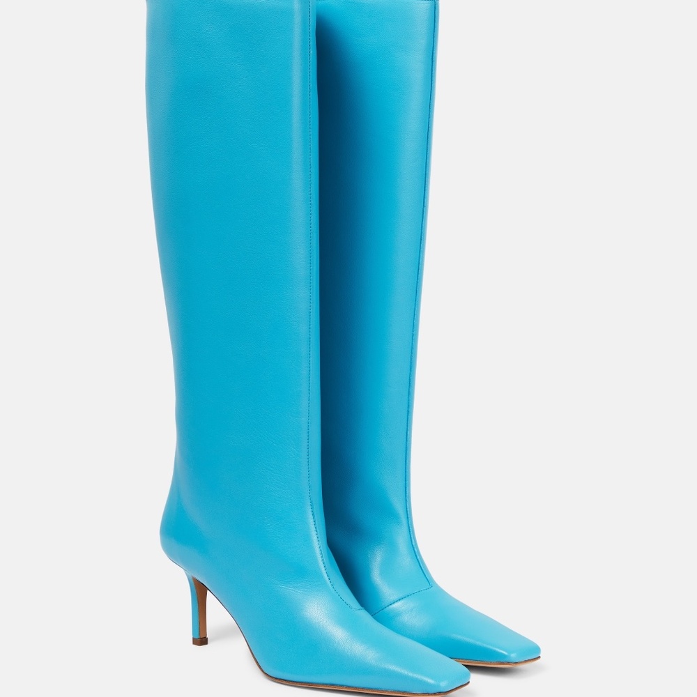 ACNE STUDIOS Blue leather boots size-7